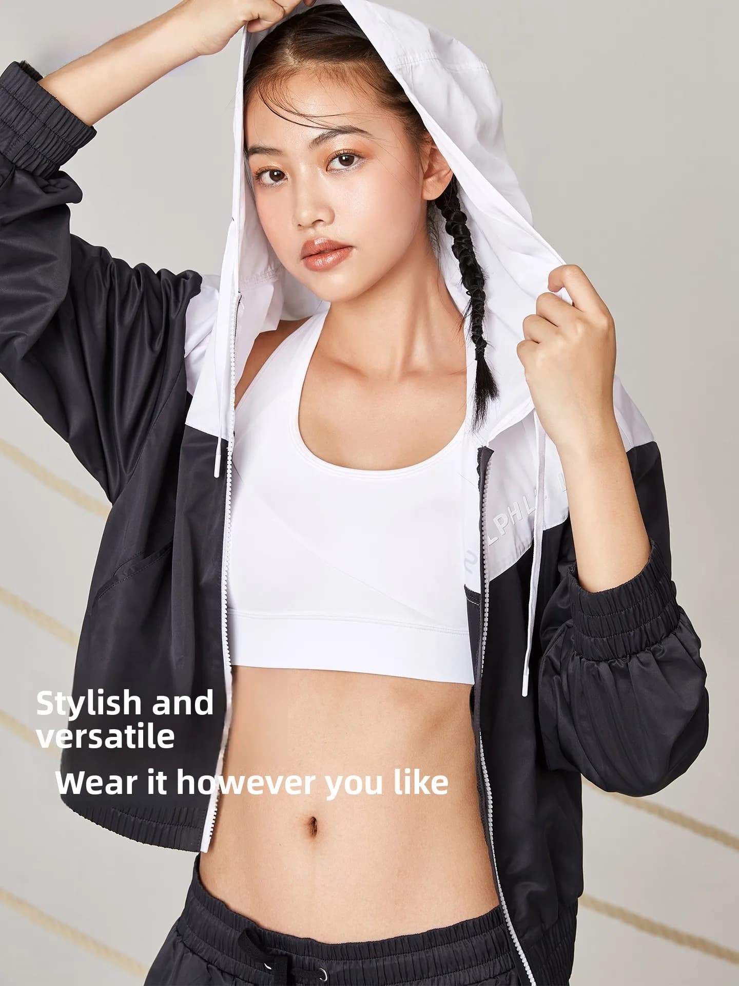 Giacca Sportiva Casual da Donna di Bawo De Lao Li, Cappotto Antivento alla Moda con Cappuccio e Chiusura a Zip, Versatile per il Tempo Libero
