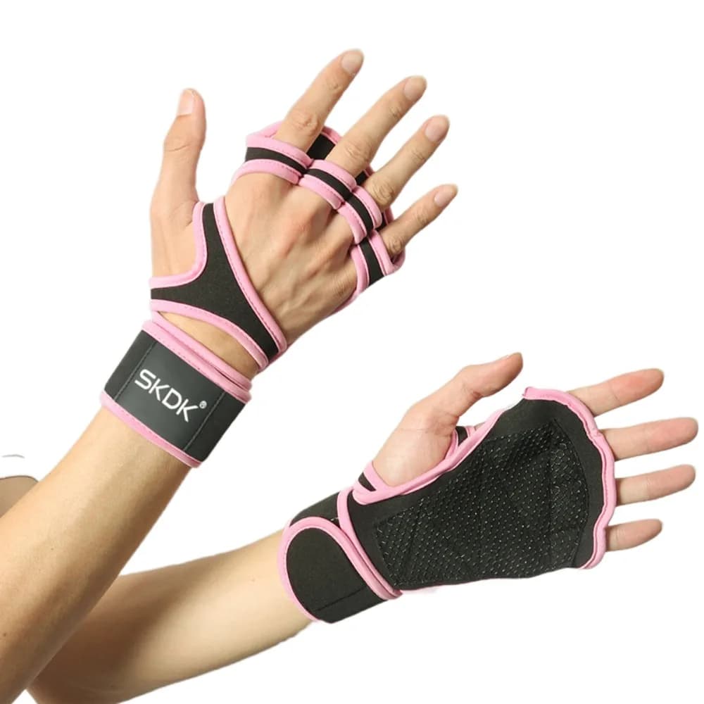 Thicken Weight Lifting Gloves Non-slip Adjustable Cycling Motorcycle Gloves Durable Wear-resistant Fitness Exercise Gloves