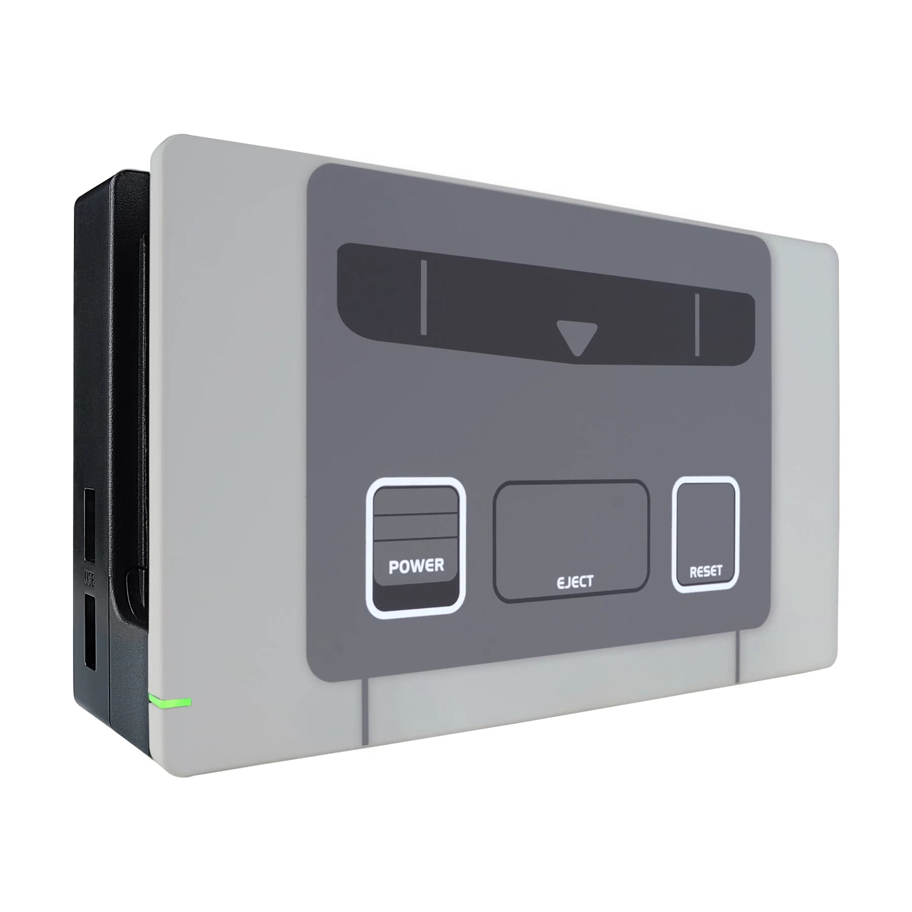 eXtremeRate Piastra frontale personalizzata, Guscio di ricambio fai-da-te per Nintendo Switch Dock - SFC SNES Classic EU Style