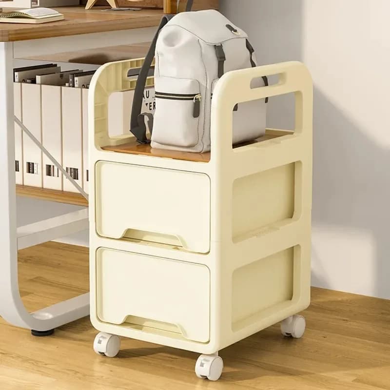 Supporto per borse per studenti carrello per snack Mobile scaffale per libri artefatto per la casa per bambini con ripiani per cassetti mobili