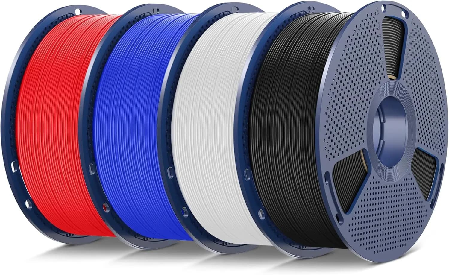 Confezione di Filamento TPU per Stampante 3D da 4kg, Alta Velocità 95A, 1.75mm ±0.03mm, Confezionato Sottovuoto, 4 Colori