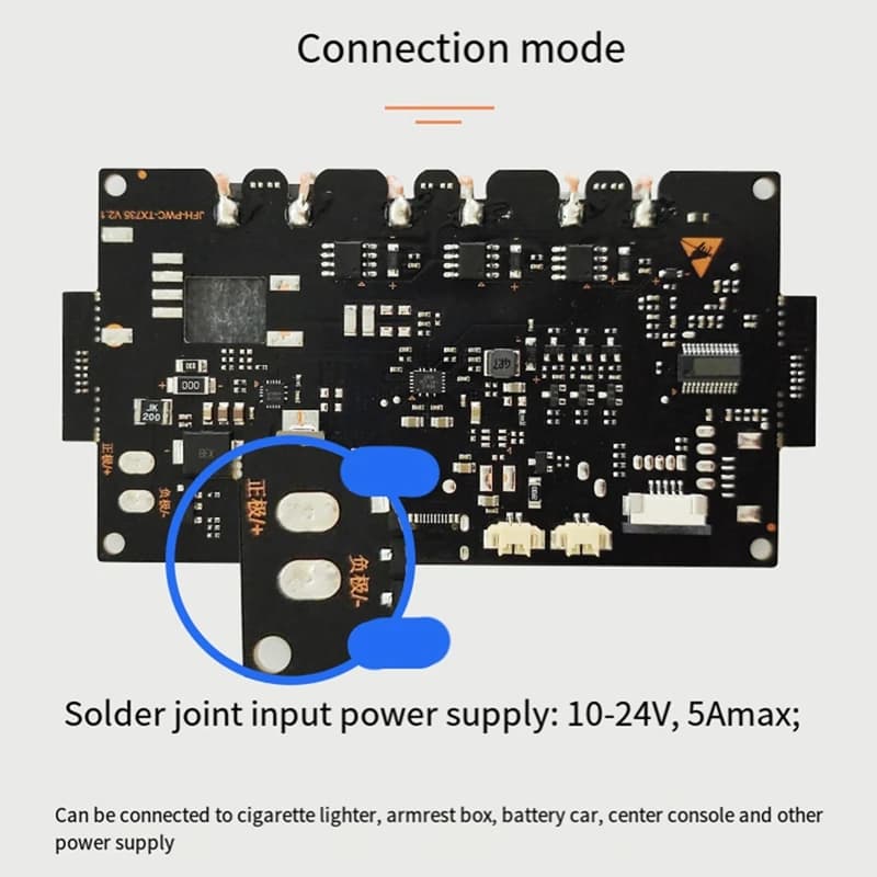 Modulo trasmettitore caricabatterie wireless a ricarica rapida 12V ad alta potenza da 22 W Moduli di ricarica wireless universali per auto Power-A13G