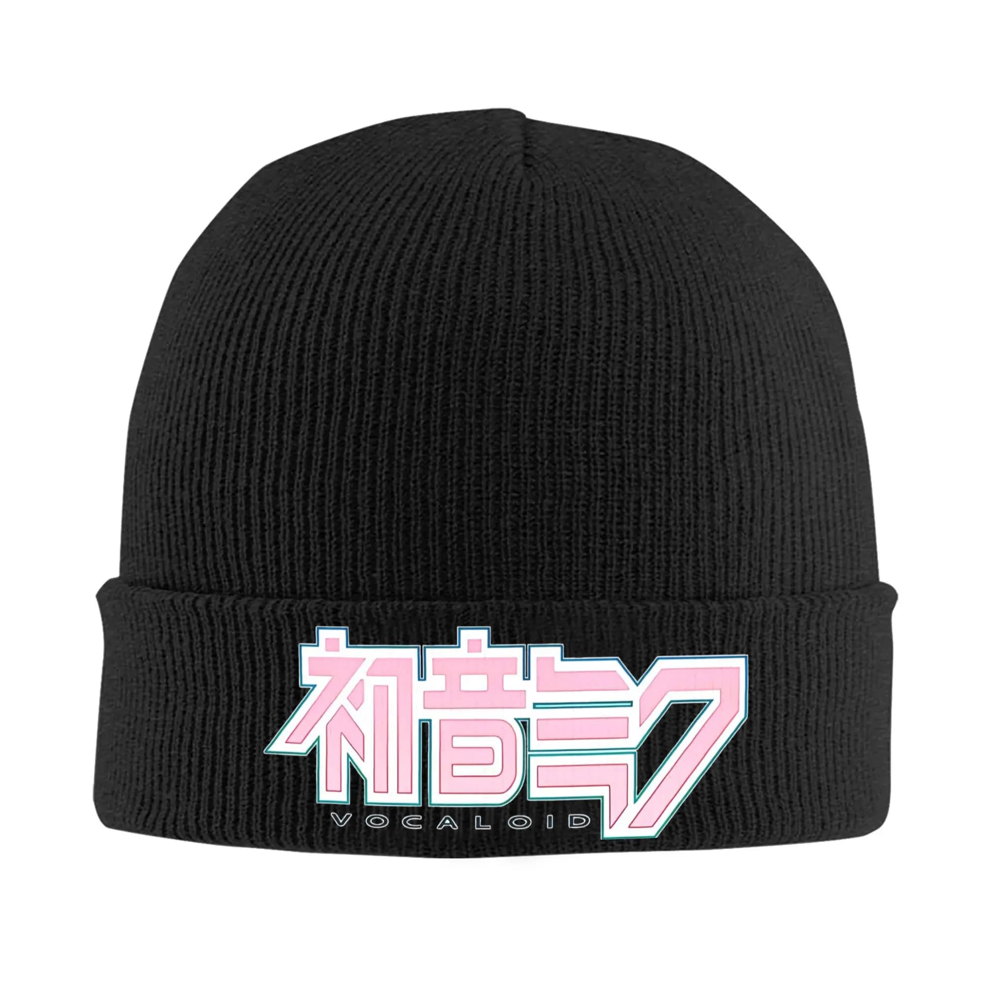 name Hatsune Miku in Japanese Merch Warm winter knitted Cuff Beanie for men Woman Berretto with knitted skull Berretti Skullies