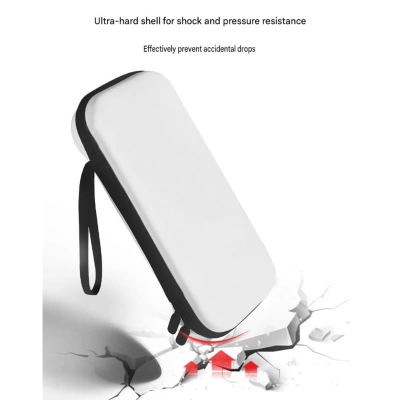 96BA Portable Gaming Device Carrying Case, PU Outer Shell Storage with Smooth Opening and Wrist Handle for NS2 Daily