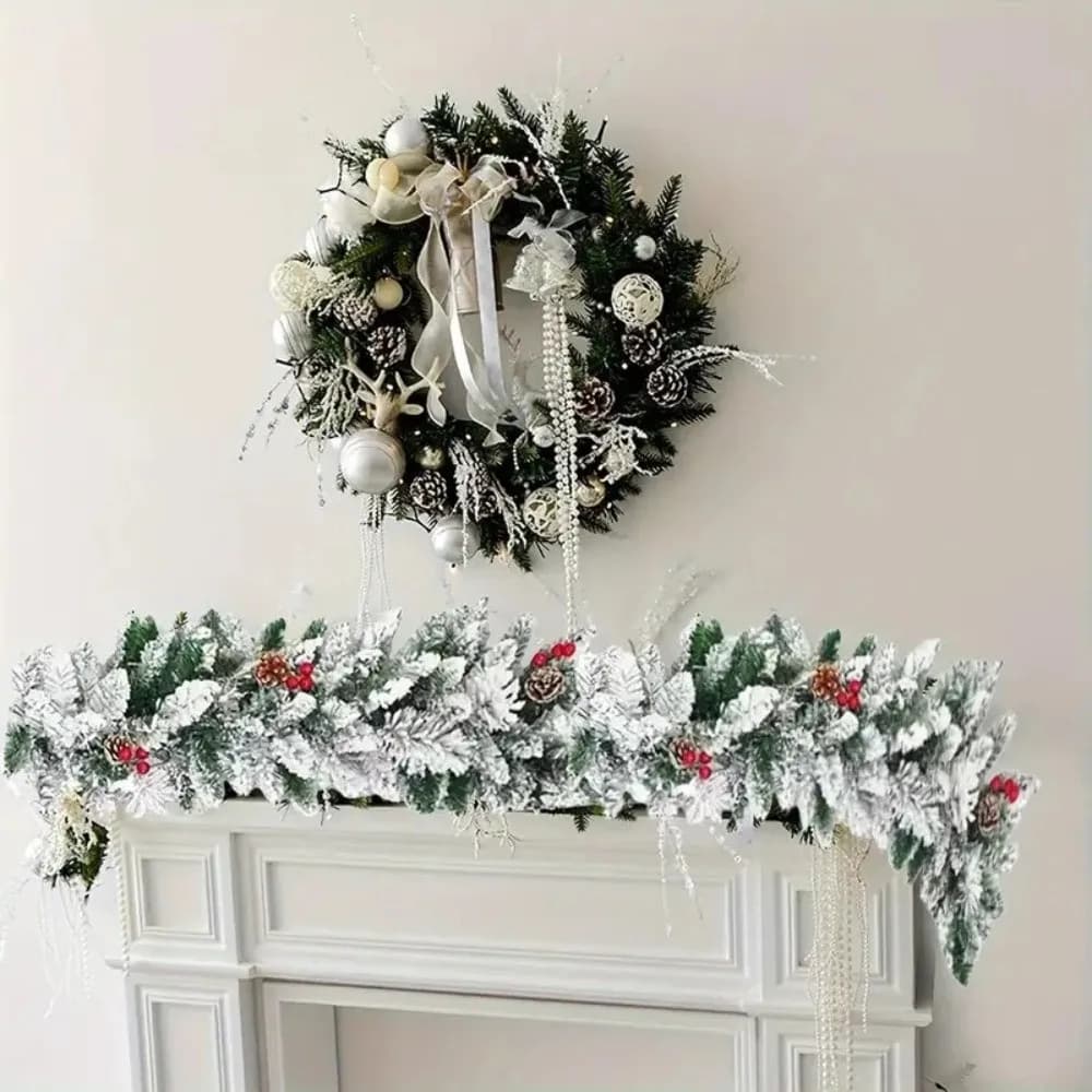 New 180/270cm Simulated Rattan Artificial PE Norfolk Pine Vine Plants DIY Accessories Christmas Garland Wreath Party Supplies