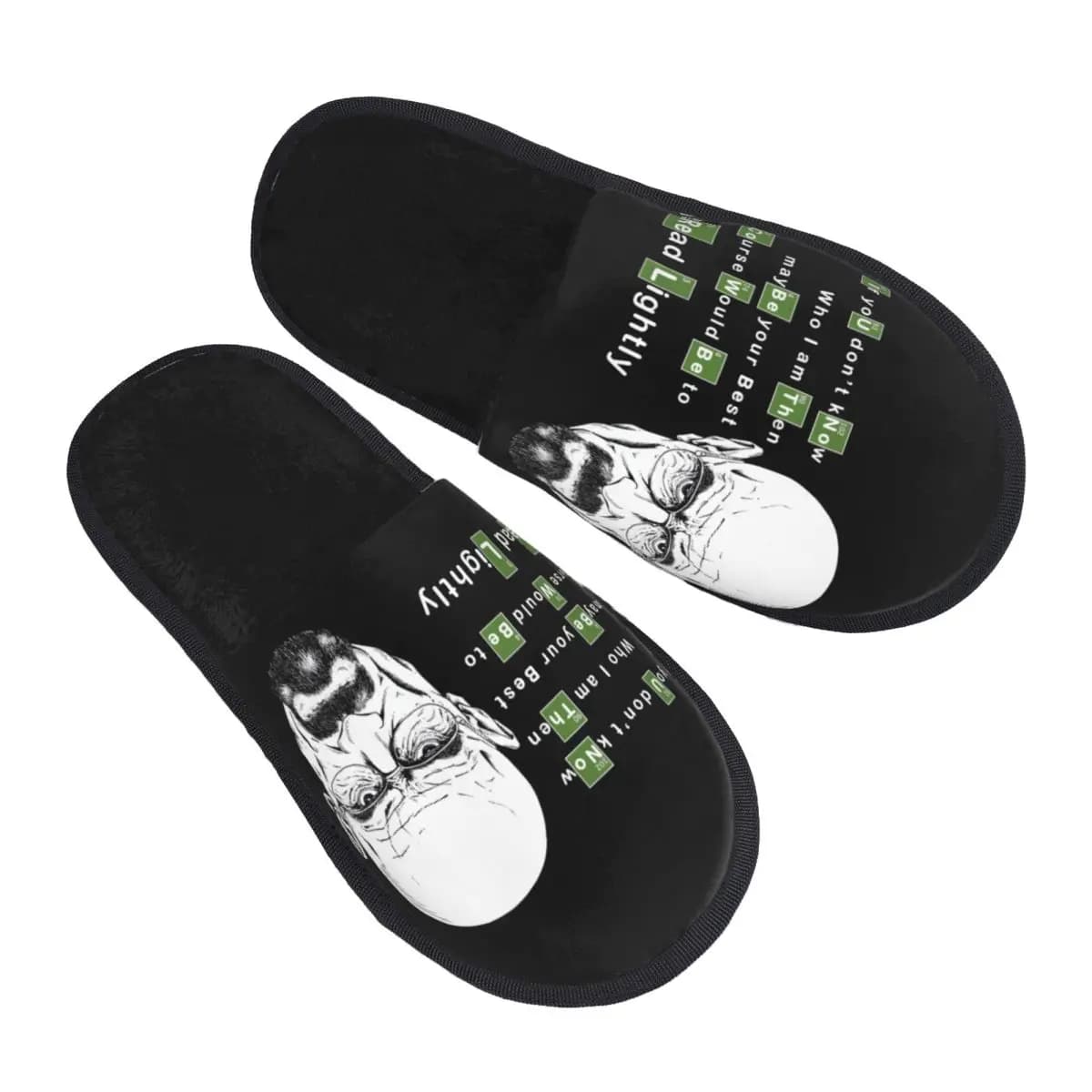 Pantofole Personalizzate Breaking Bad in Morbida Schiuma Memory, Calde e Antiscivolo per Donne, Ispirate alla Serie TV