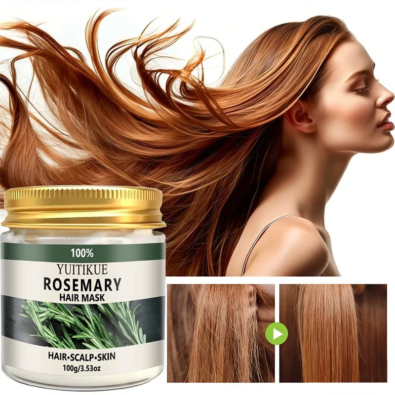 YUITIKUE Hydrating Rosemary Hair Mask, Anti-Crespo, for Voluminous and Elastic Hair, Gradable Perfume