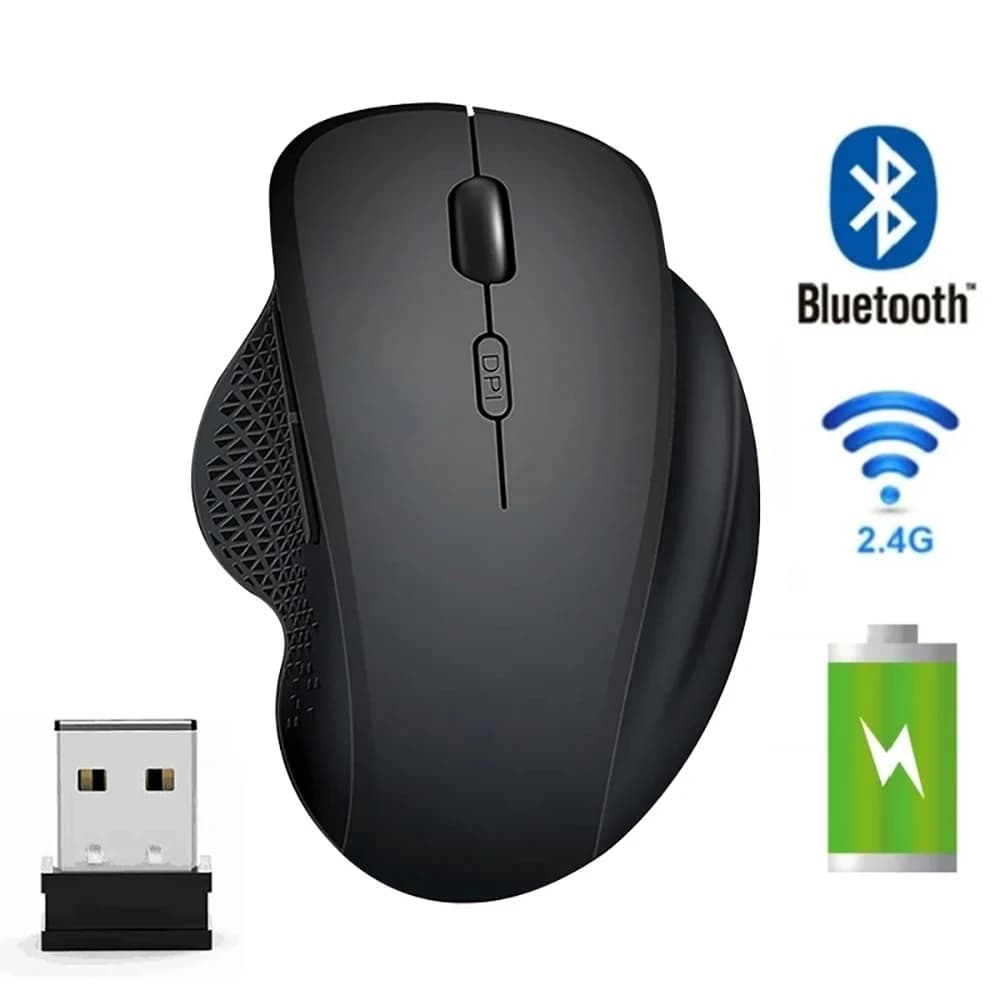 Wireless Bluetooth Mouse 2.4G Dual-Mode Silent Mouse Universal Mouse for Gaming Office Computers Phones and Tablets