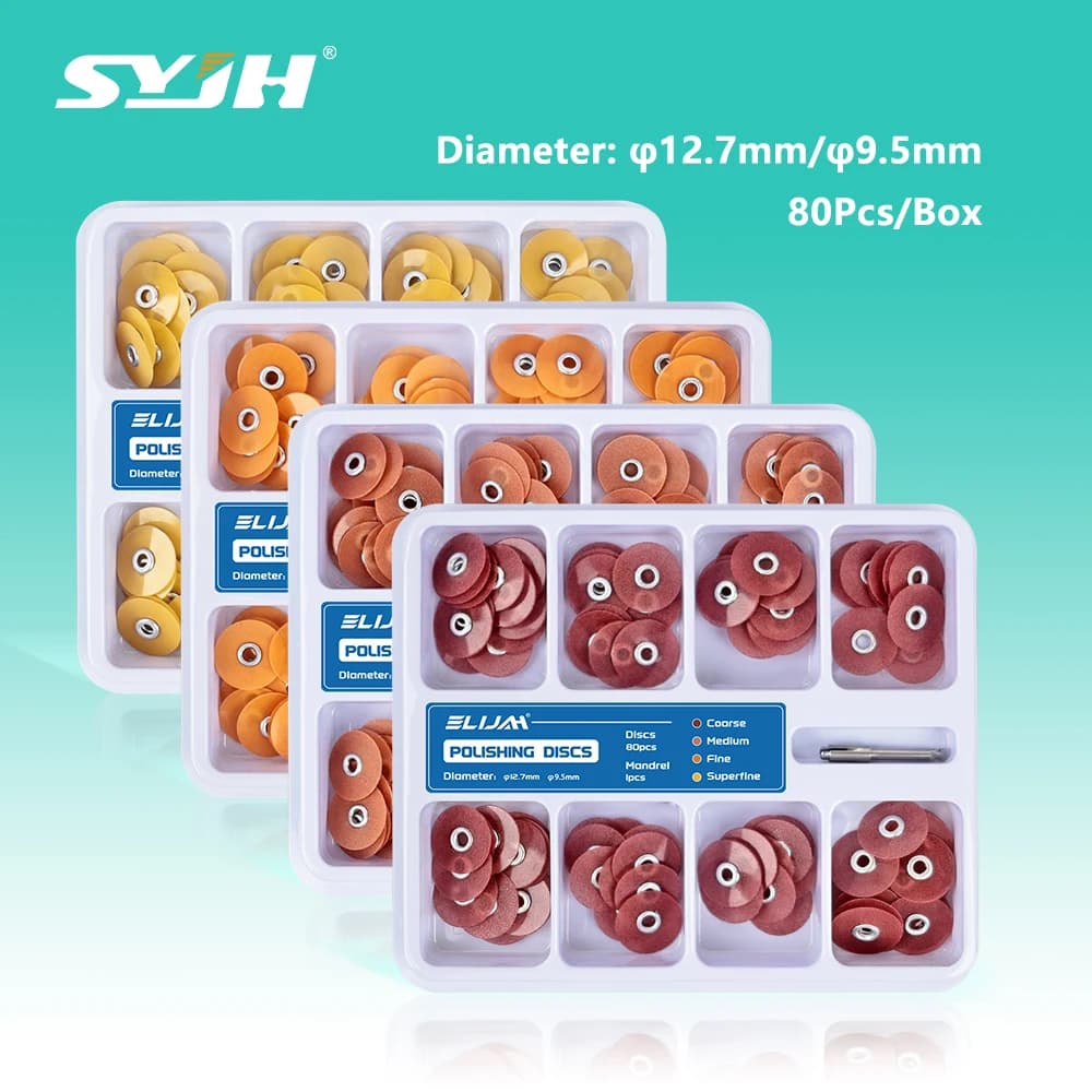 SYJH 80 Pz/box Dental RA Gambo Discs Finishing and Polishing Auction Soflex Flexi Disco Teeth Whitening Dentist Material