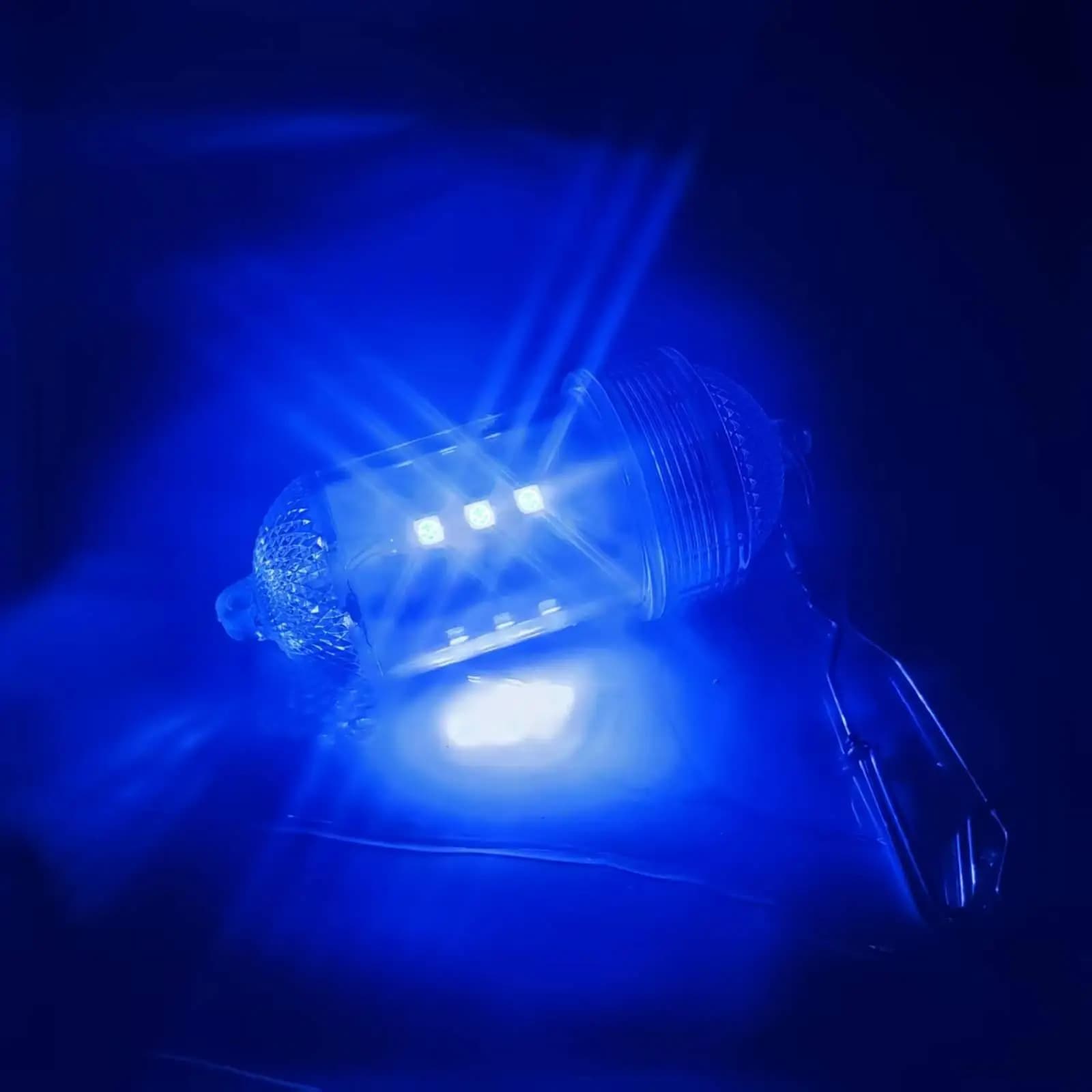 Fishing Lure Light Submersible Waterproof Lamp Fishing Attractor Tool Night Fishing Accessory for Underwater Cages Nets