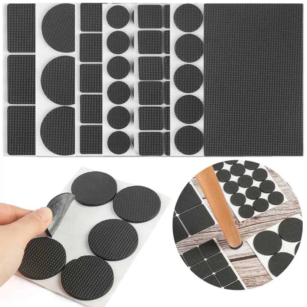 Gamba per mobili di forma geometrica Raccordi per sedie Tavolo autoadesivo Tappetino antiscivolo Protezione per pavimento antirumore Cuscinetti per gambe per mobili