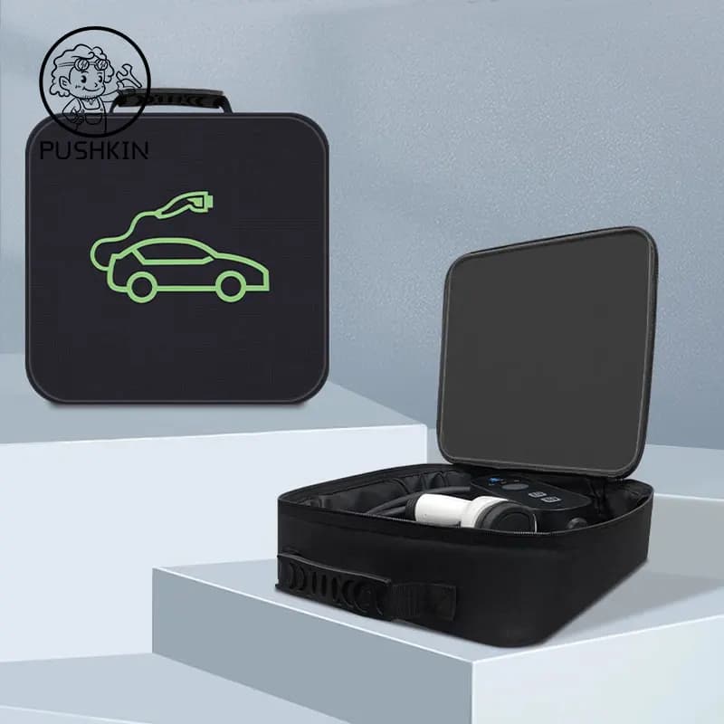 Per ZEEKR 001X009 ZEEKR 007 2024 2022 2023 scatola di immagazzinaggio della pistola di ricarica scatola di immagazzinaggio del cavo di ricarica per auto portatile accessori