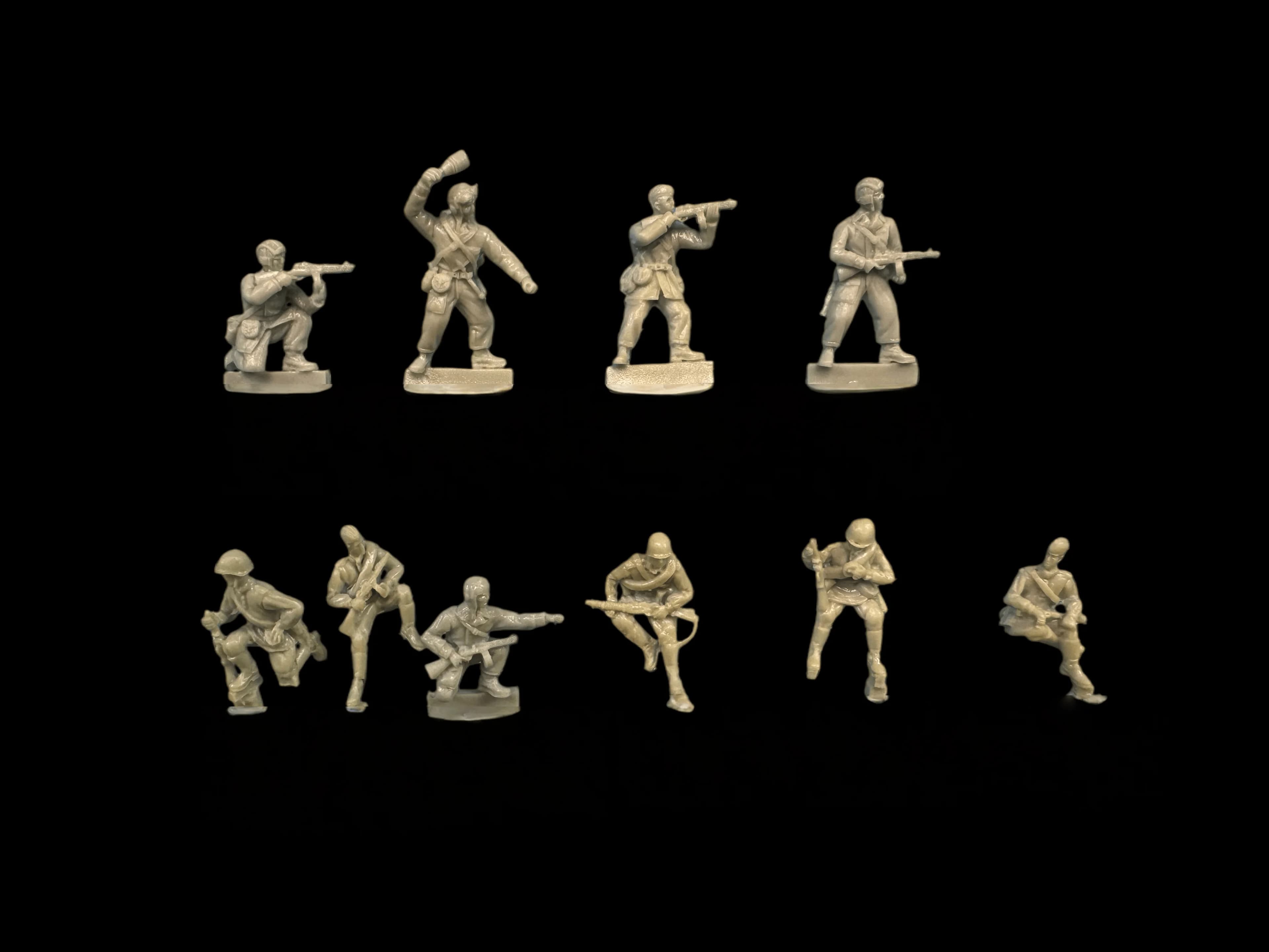 1:72 Kit di assemblaggio di modelli in resina fusa, GK, squadra di lancio di 10 persone, non verniciato