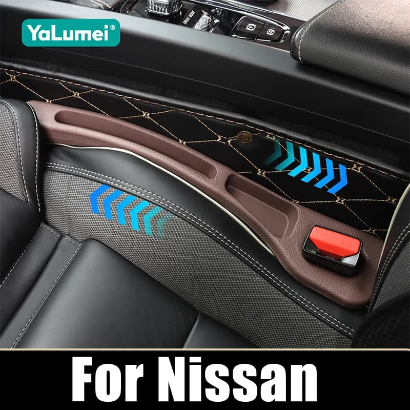 2 pezzi universali per Nissan Qashqai X-trail Juke Altima Sentra Patrol Navara seggiolino auto gap strisce di riempimento a prova di perdite accessori