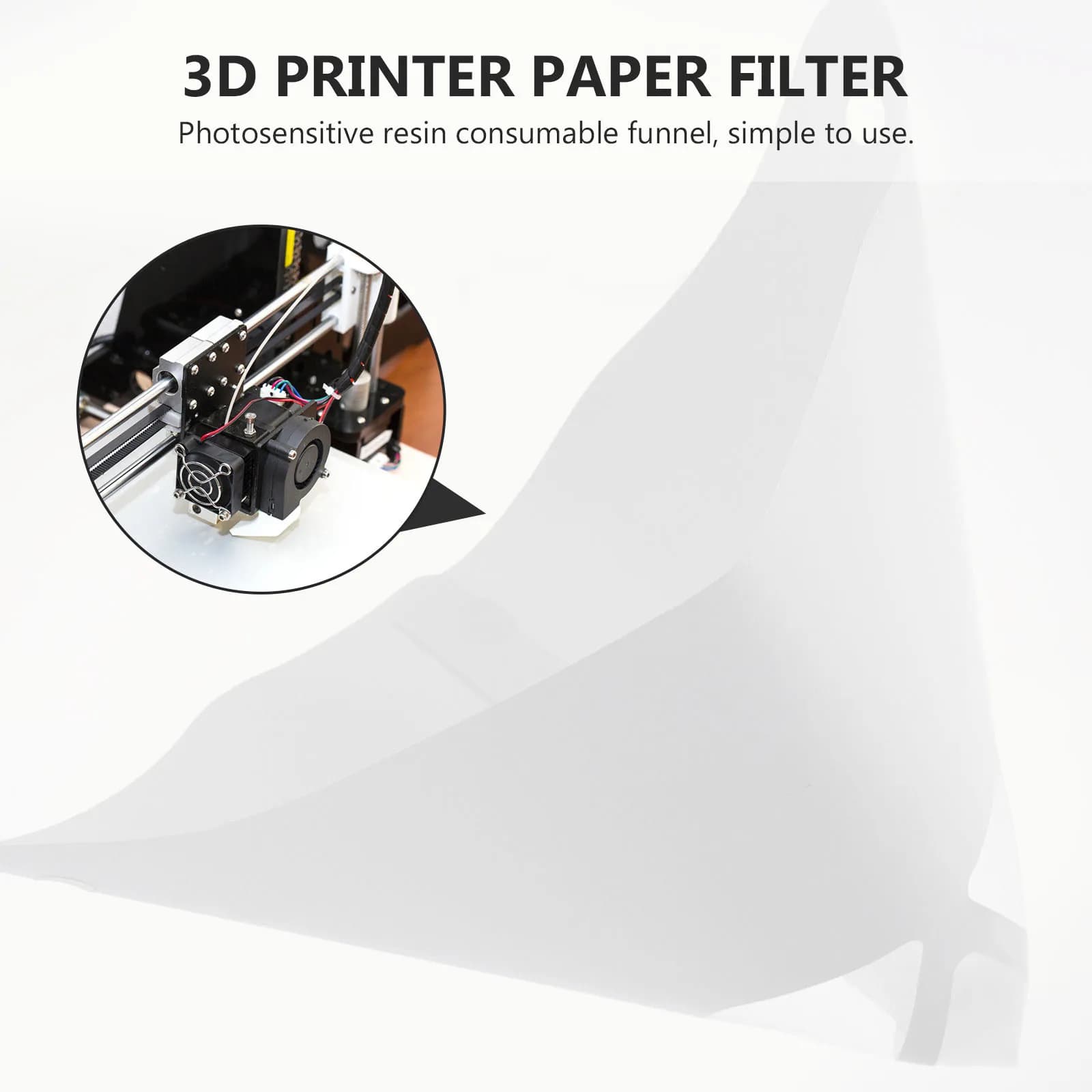 10 Pieces Disposable Photo Sense Card Filter, Paper Mirror, 3D Printer Accessories, SLA Filament Filter