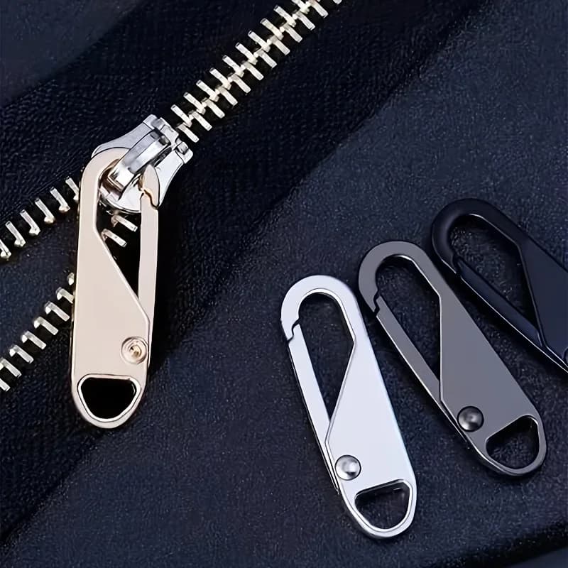 5pcs Instant Repair Zipper Pullers - Travel Bag Compatible Kit - Quick DIY Sewing Solution for Convenient, Hassle-Free Fixes