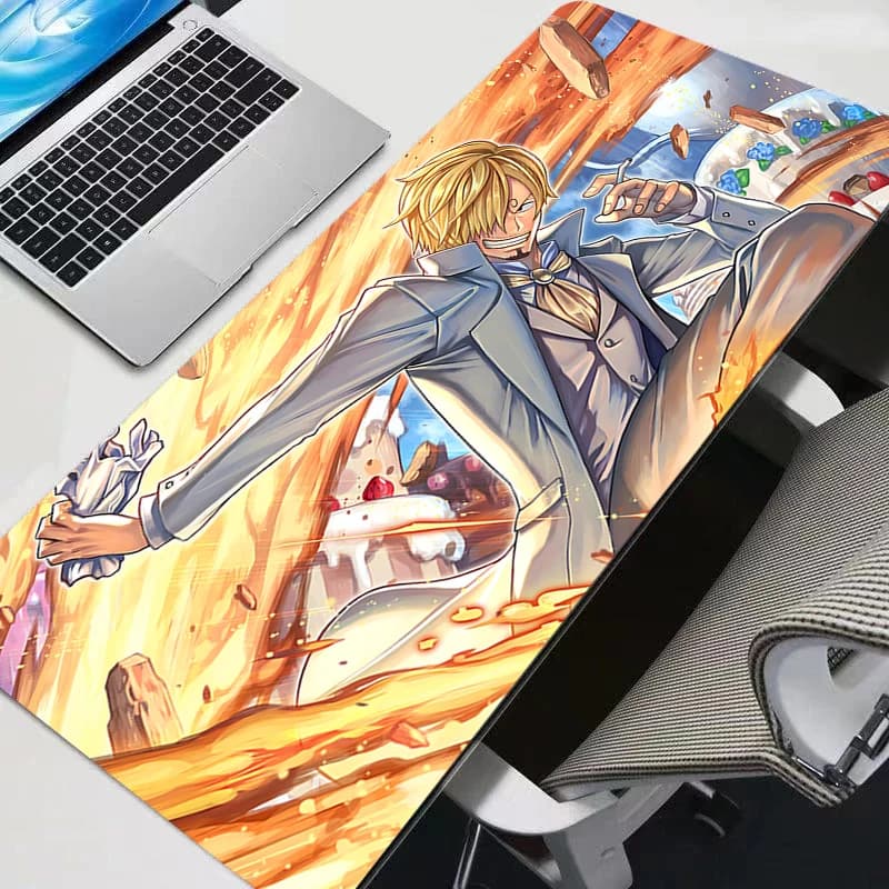 Tappetino per mouse da gaming One Piece, accessori per PC, tappetino da scrivania grande e resistente per tastiera e tablet