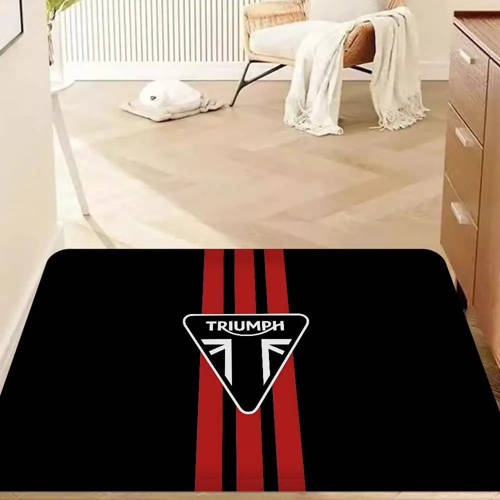 T-Triumphs Logo Room Mats Anti-slip Absorb Water Long Strip Cushion Bedroon Mat Welcome Doormat