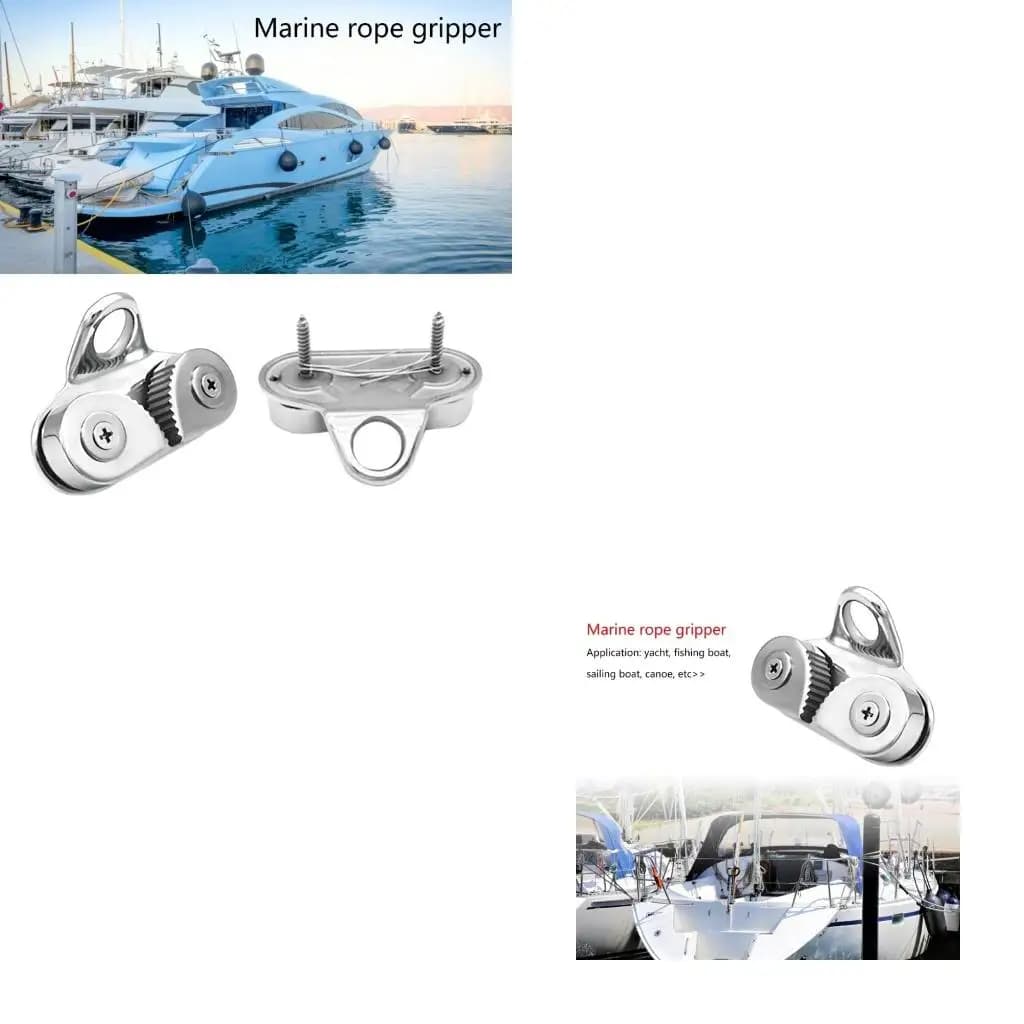 XA6H Steel 2 Row Cams Cleat Bearing Rope Clamp for Pilates Equipment Marine Kayak