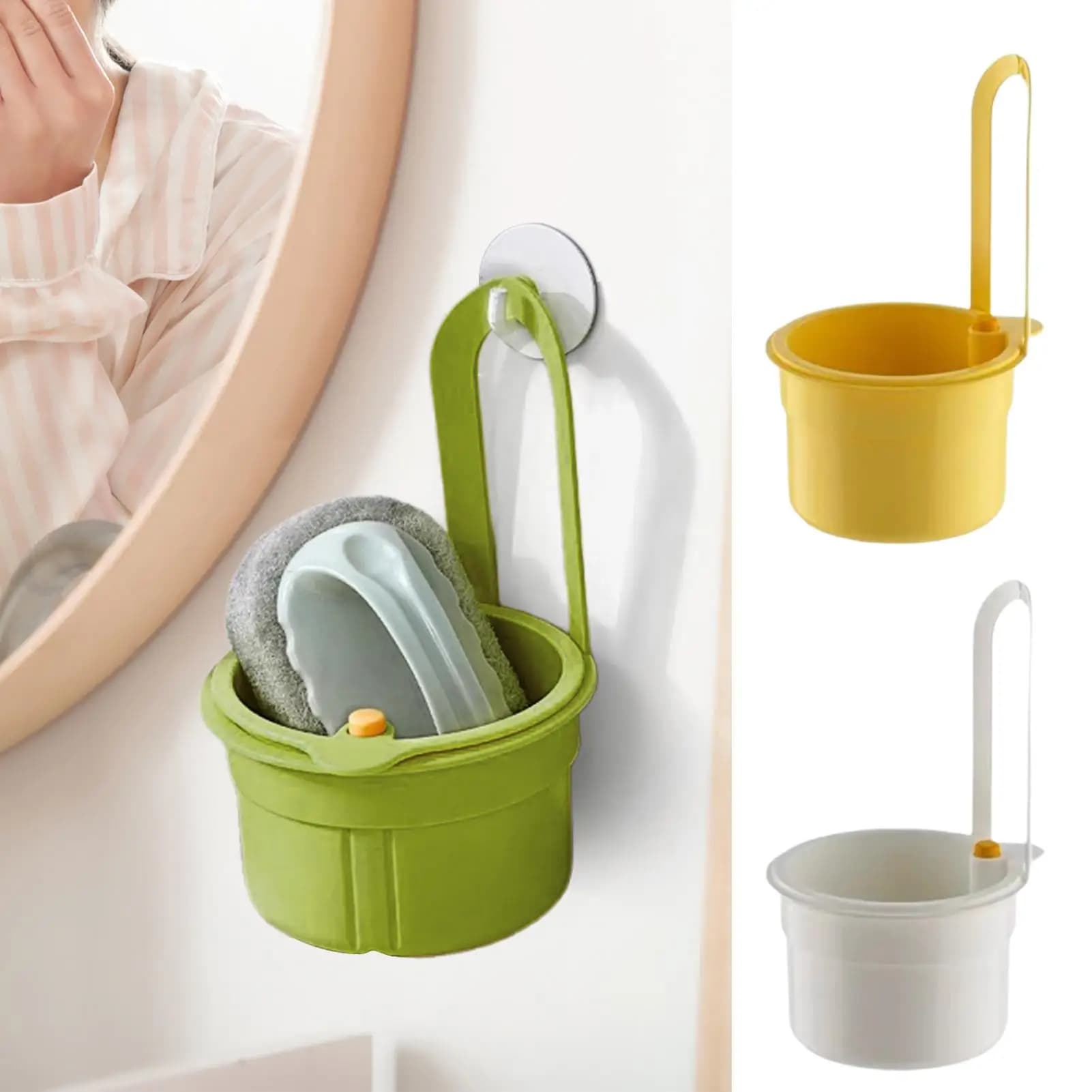 Cestello per lavello da cucina, apertura con un clic, filtro sospeso, scarico del rubinetto, raccoglitore di alimenti, strumento per la raccolta dei rifiuti, per il ristorante domestico