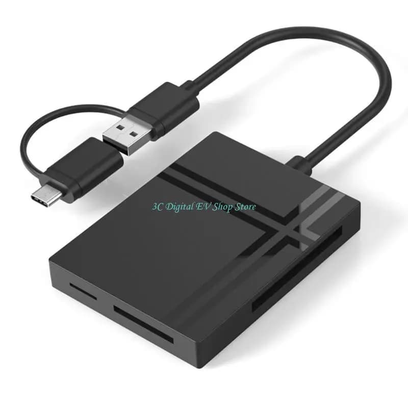 Lettore schede USB E74D Plug & Use Scheda SDHC-XD-CF-MS-TF Lettore schede memoria 5 in 1
