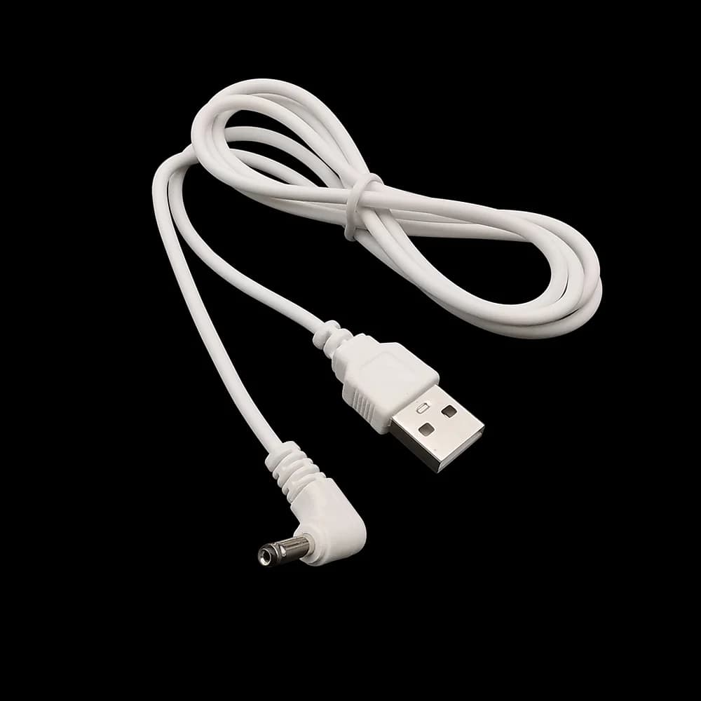 5V USB 2.0 Tipo A Maschio a 3.5x1.35mm DC Power Maschio Spina Gomito Ad Angolo Retto Cavo di Ricarica Cavo USB Connettore Bianco 100CM