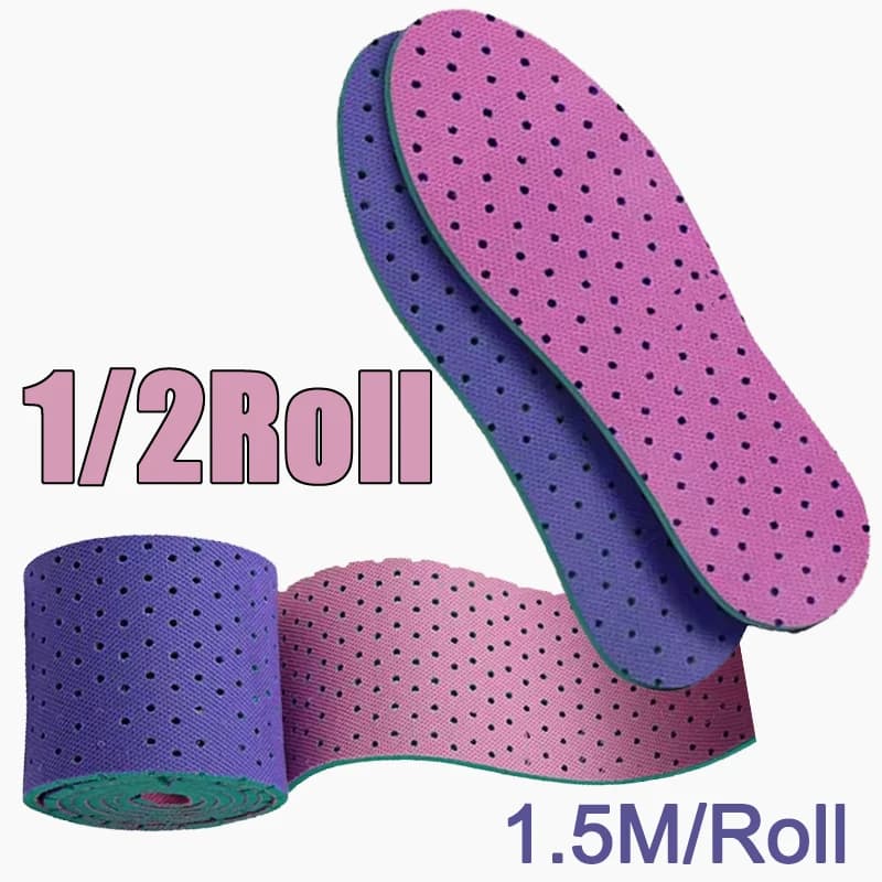 1/2 Rolls FAI FROM TE Self-Cut Fascia Memory Foam Shoes Breathable Breathable Comfort Anti-slip Kids Shoes Reliefs Soft Planter Soles