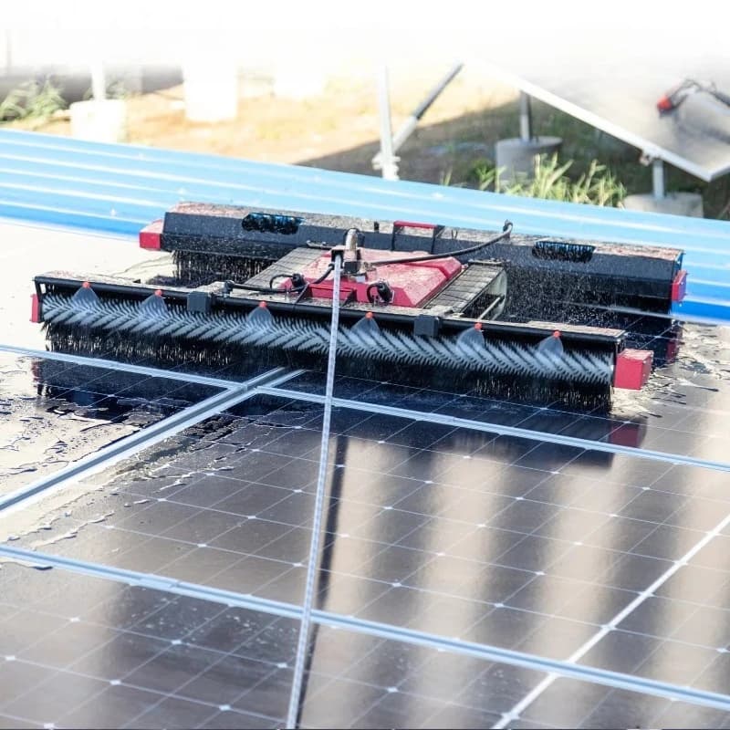 Smart Solar Panel Cleaning Robot Clean Rooftop Photovoltaic Equipment for Industrial Solar Farm with 1.3M Cleaning Width