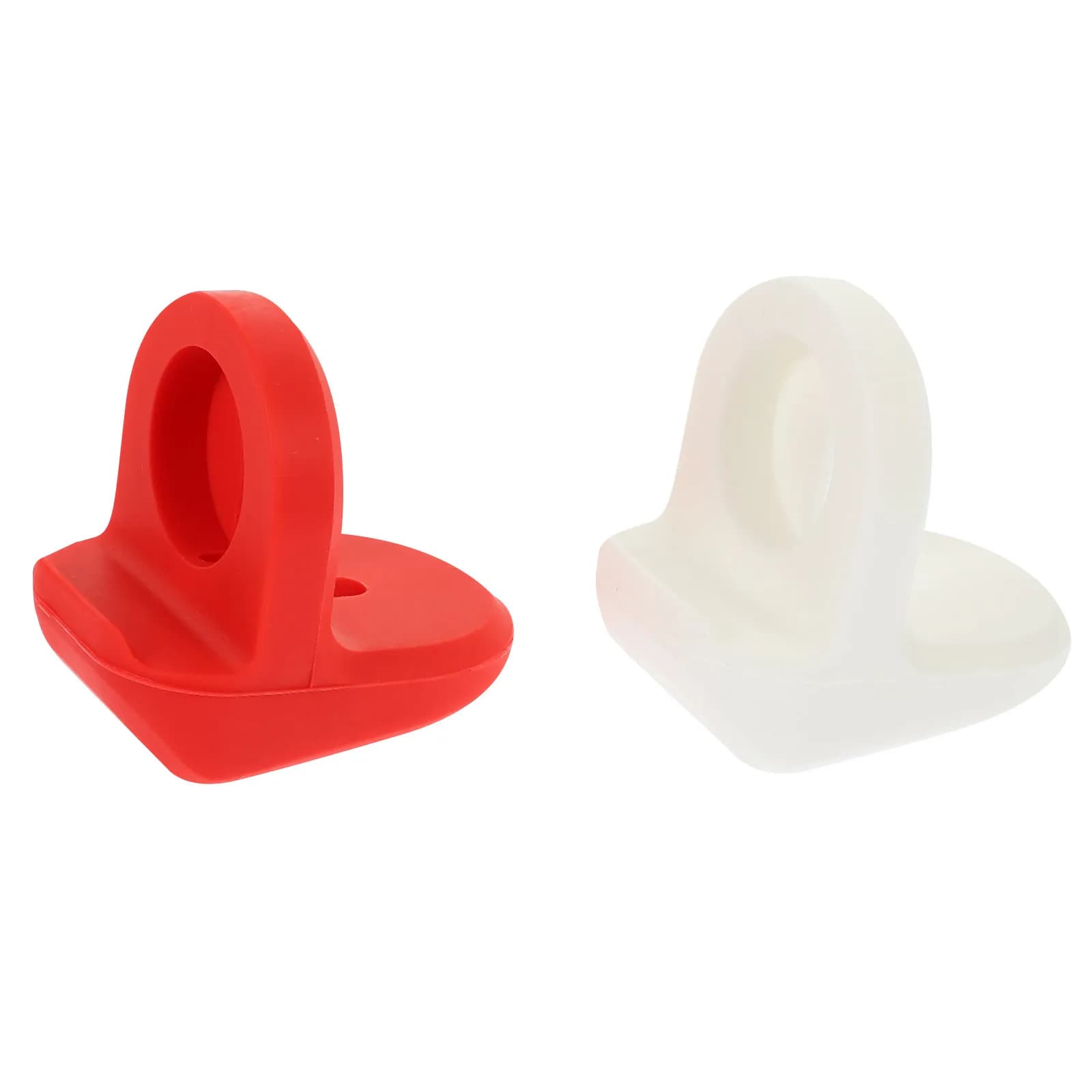 Supporto per ricarica orologio in silicone da 2 pezzi, supporto per smartwatch, organizer da scrivania compatto e leggero per