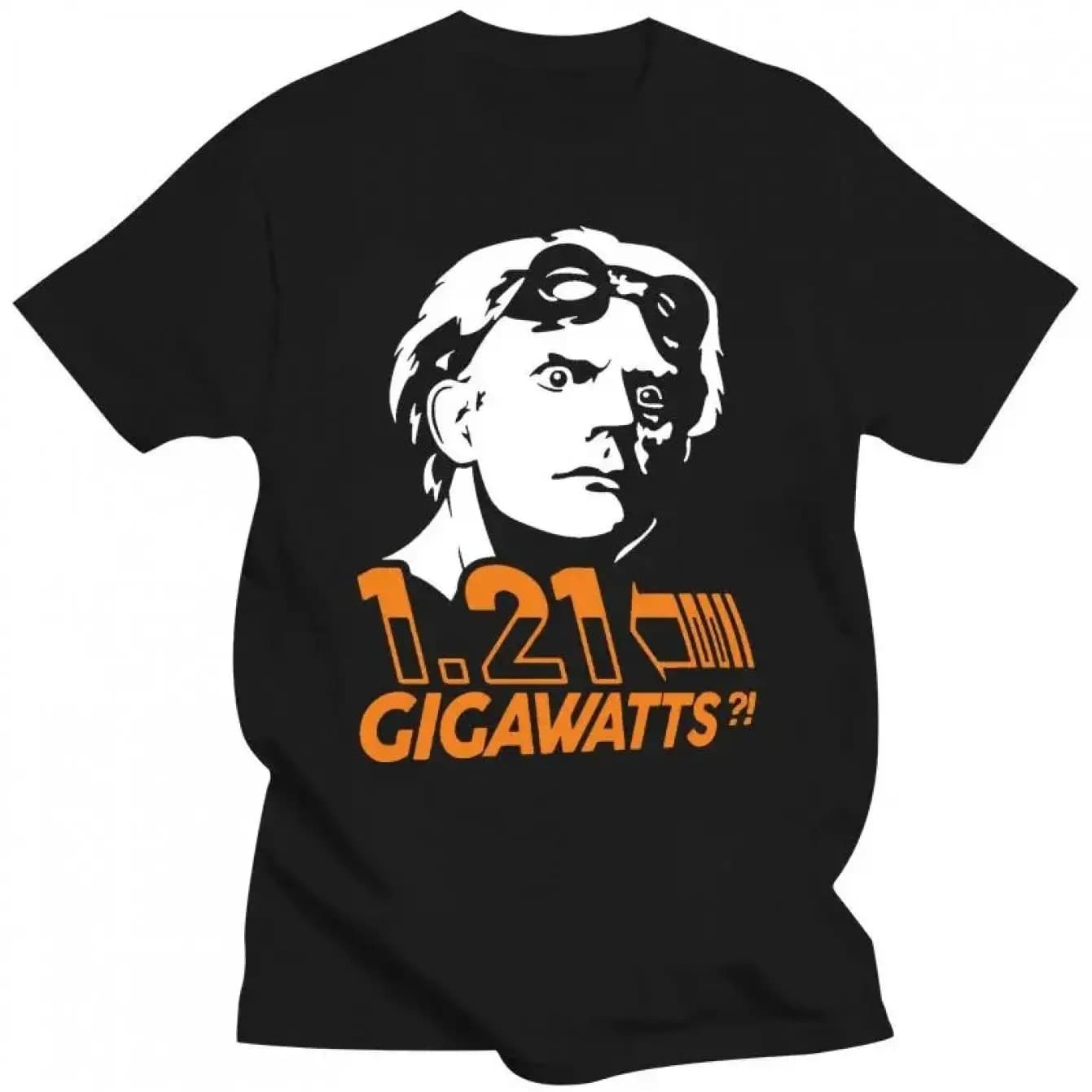 Abbigliamento da uomo Doc Brown Ritorno al futuro 1.21 Gigawatts T-shirt divertenti Top Abbigliamento da uomo T-shirt da uomo a maniche corte con grafica