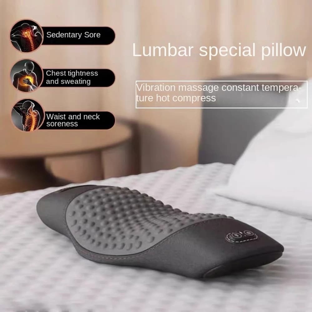 Cuscino di protezione per la vita per massaggio elettrico multifunzione 3 modelli Cuscino lombare vibrante per riscaldamento Cuscino relax per la protezione della vita