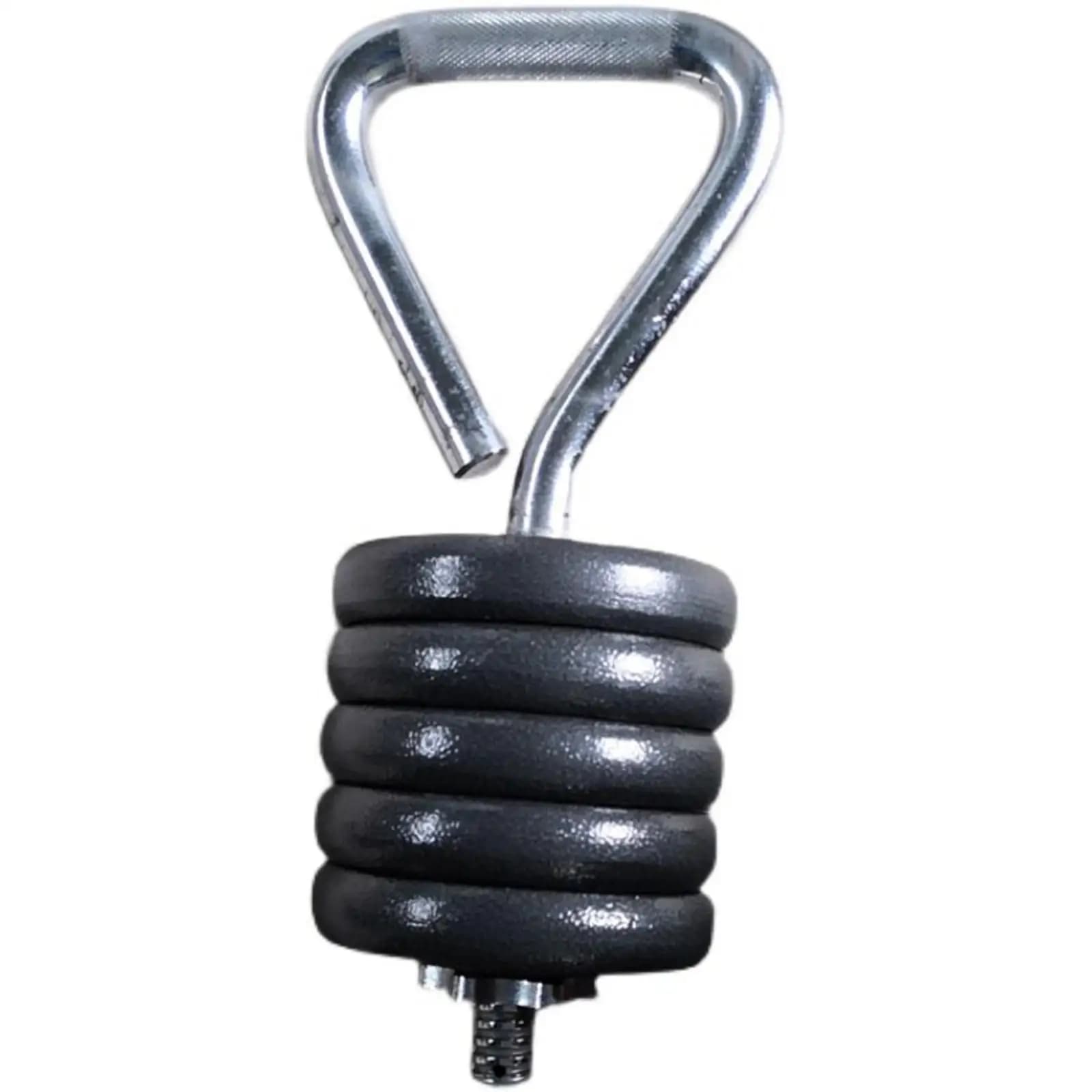 Kettlebell Handle Portable Travel Workout Grip Steel Build for Plates Adjustable Dumbbells Strength and Conditioning