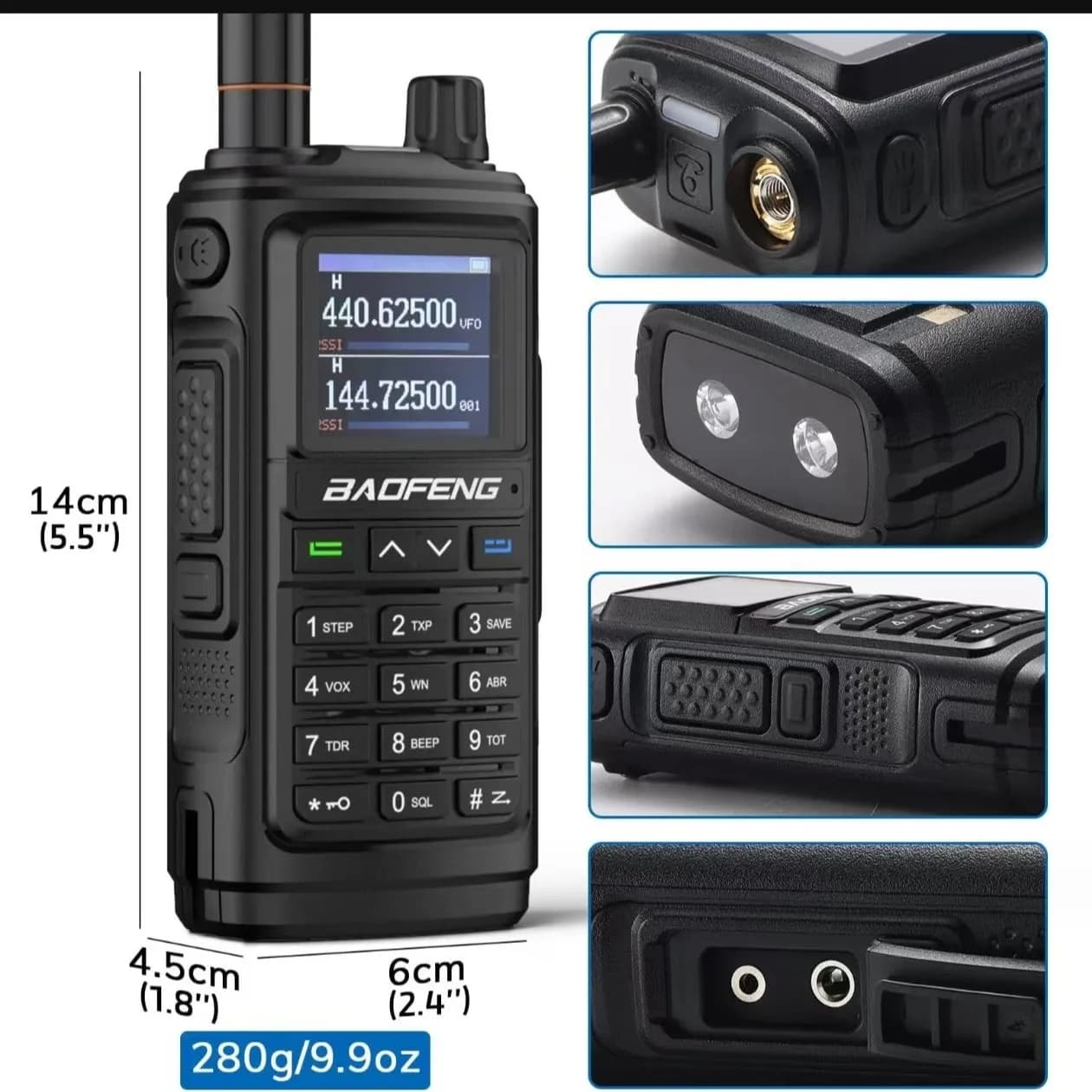 Ricetrasmettitore UV-17 ad alta potenza e lunga portata, con abbinamento frequenza a un tasto, radio portatile anti-interferenza per uso civile all'aperto