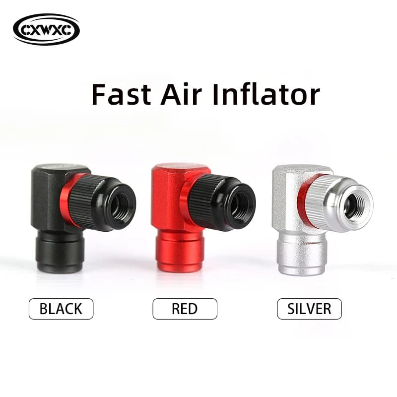 CXWXC Mini Pompa CO2 Bicicletta Gonfiatore Veloce Pompa A Mano Portatile Adattatore Valvola Schrader e Presta Pompa Bici MTB Strumento di Ciclismo