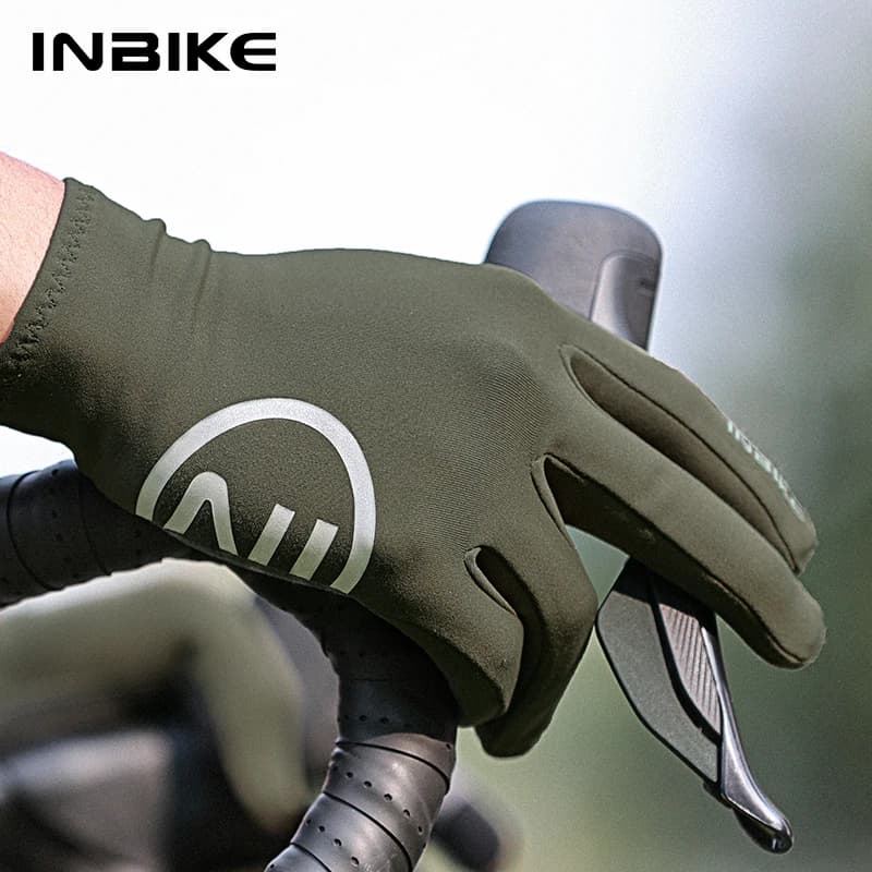 MTB INBIKE thermal gloves for men and women Outdoor cycling gloves compatible with Sport Fitness touch screen for autumn and winter