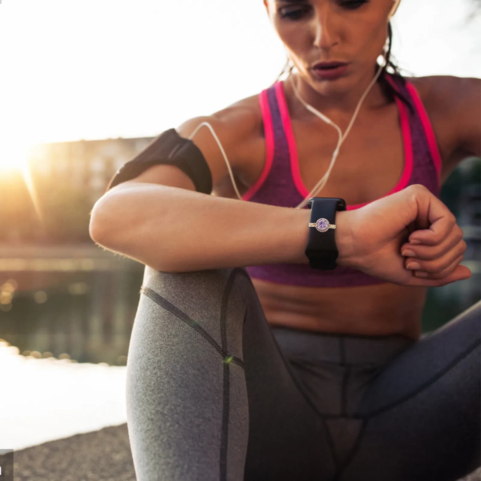 Anelli Decorativi in Lega per Cinturini di Smartwatch, Charm per Cinturini in Silicone, Accessorio Decorativo per Orologi, Regalo Elegante e Leggero