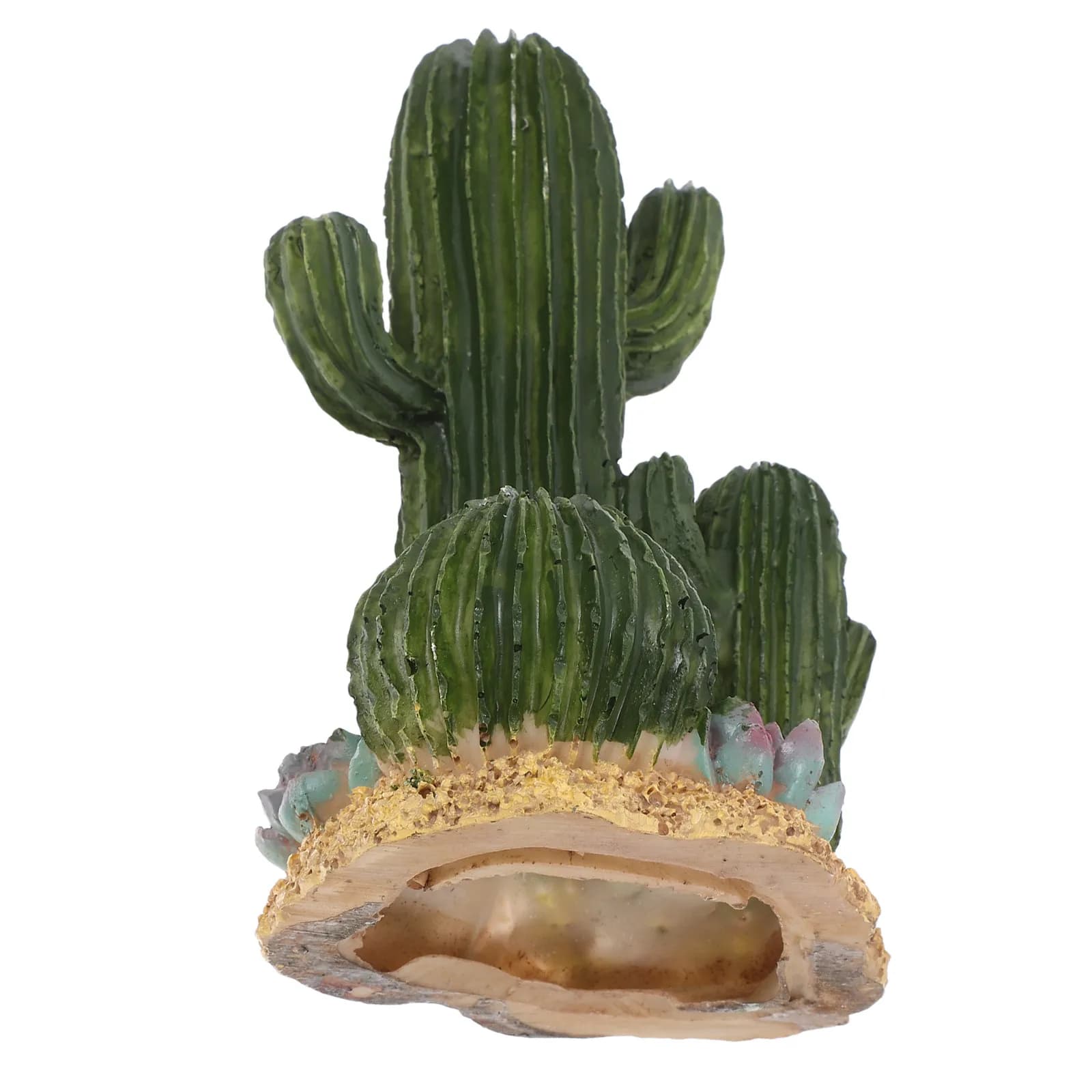 Artificial Cactus Plant Large Succulent Desert Decor for Reptile Turtle Lizard Habitat Terrarium Faux Cactus Fish Bowl Decor