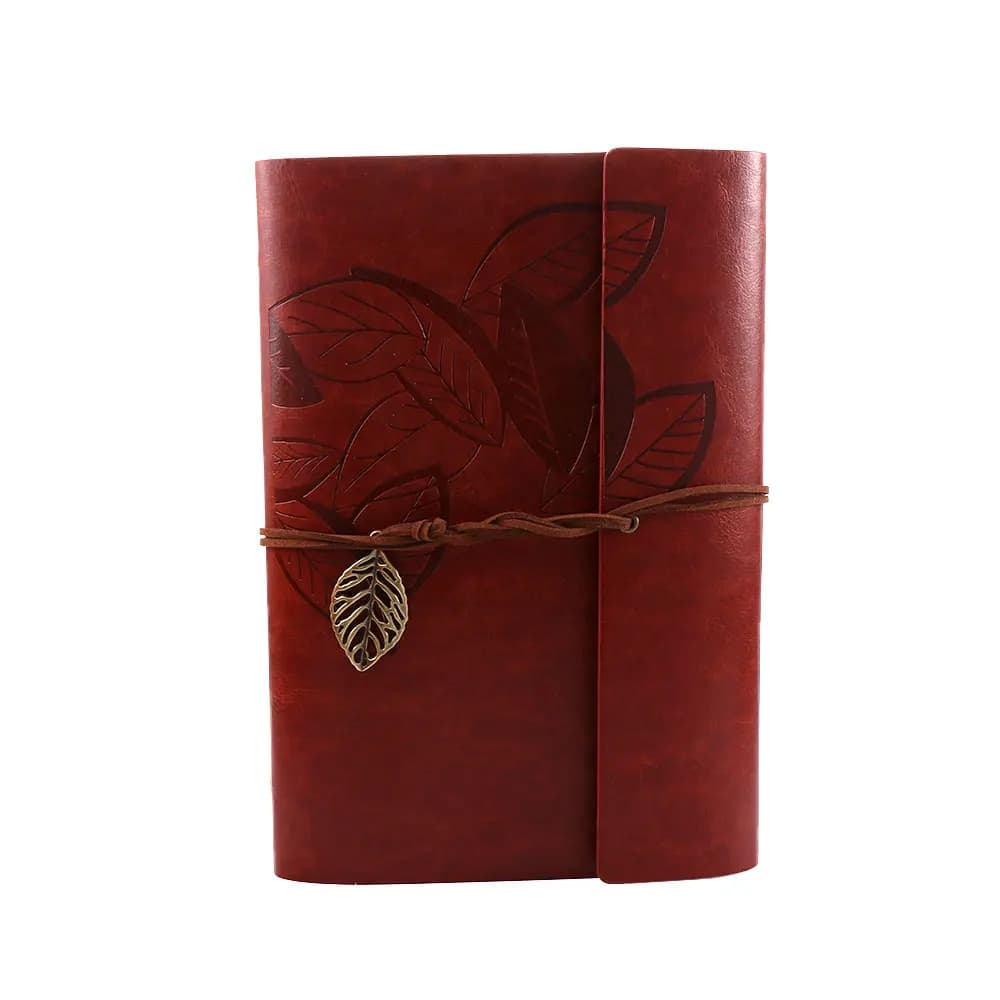 Office Literature Journal Loose leaf Binder Notepad Kraft PU Leather Spiral Note Book Vintage Notebook Paper Replaceable