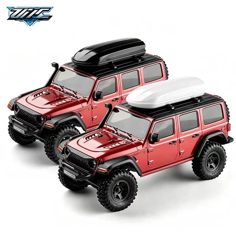 Realistic Simulation Scale Roof Luggage Trunk Box for 1/18 1/24 RC Crawler TRX4M SCX24 Upgrade Parts