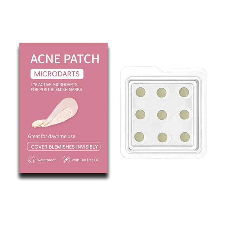 9 Pezzi/Scatola Patch Occhi con Microaghi per Acne, Cura del Viso, Rassodamento e Riduzione Occhiaie, Maschera Occhi al Collagene
