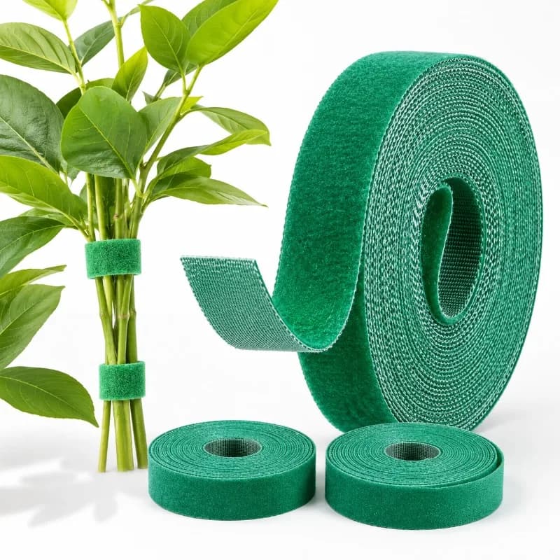 1/3/5/10 Rolls Green Climbing Vine Plant Modeling Velcro Bandage Cable Tie Self-adhesive Plant Fastener Tape for Plant Garden