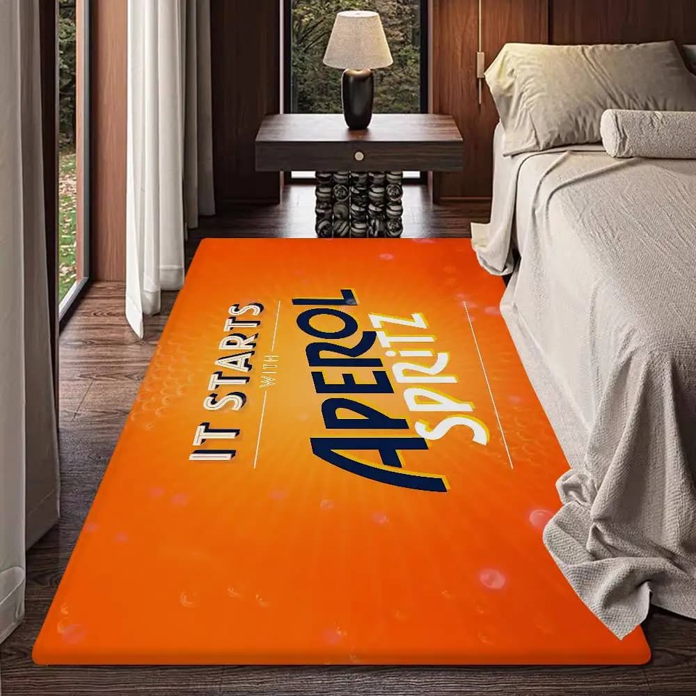 A-Aperol S-Spritz Non-slip Bathtub, Absorbent, Long Striped, Bedroom Pillow, Welcome Backpack
