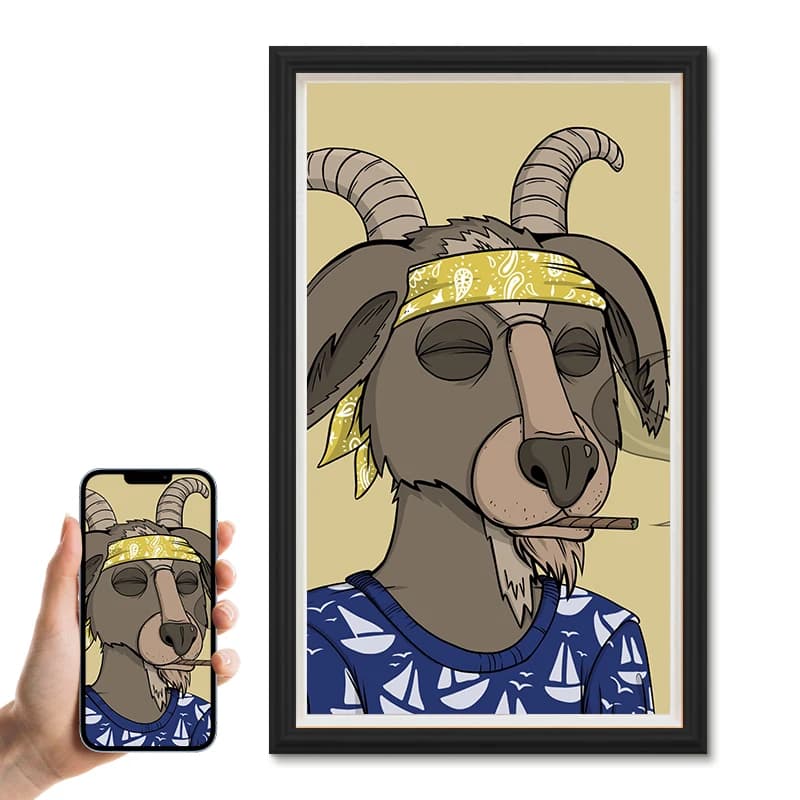 Cornice Digitale Artistica con Pannello LCD Android da 21,5-65 Pollici per Interni, Grande Schermo con Finitura in Legno