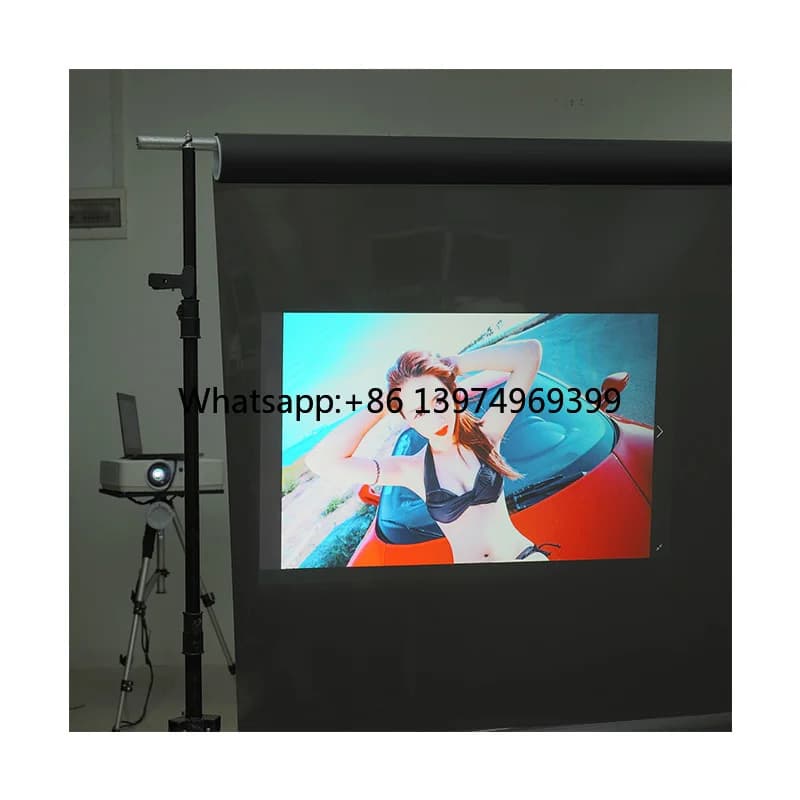 3D Hologram Film Advertising Projection Screen 1.52x10m Black Projection Screen Front Rear Projector Projection Screen
