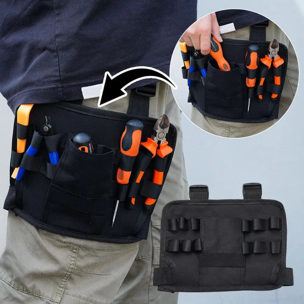 Borsa Porta Attrezzi Multifunzionale Impermeabile, Fondina per Trapano, Borsa da Gamba, Marsupio Tattico, Tasca per Elettricista