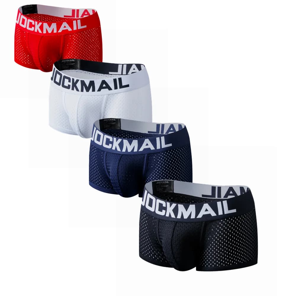 4 Pz/lotto Boxer Da Uomo Maglia Traspirante Boxer Da Uomo Biancheria Intima Pantaloncini Mutandine Da Uomo Cuecas Boxer Mutande Calzoncillos