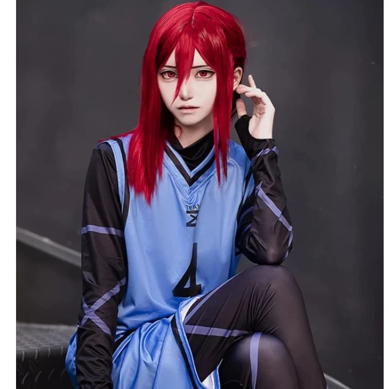 Costume Cosplay Blu da Prigioniero Chigiri Rensuke, Maglia Anime, Abbigliamento Sportivo da Club di Calcio, Tuta Unisex per Cosplay