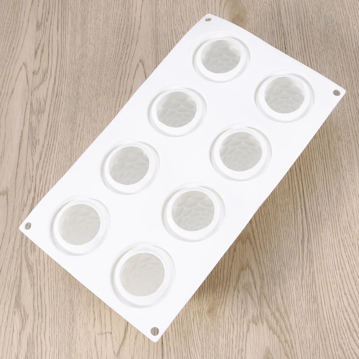 Set di 8 Stampi in Silicone a Forma di Pigna, Grado Alimentare, Antiaderenti, Resistenti al Calore per Torte, Mousse, Cioccolato, Cubetti di Ghiaccio, Muffin