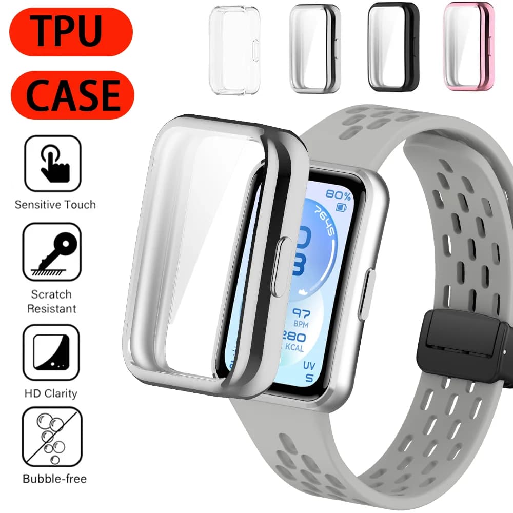Custodia morbida in TPU per Huawei Band 11 11 Pro, protezione schermo e cornice, cover protettiva completa per Huawei Band 10 9 8, accessori