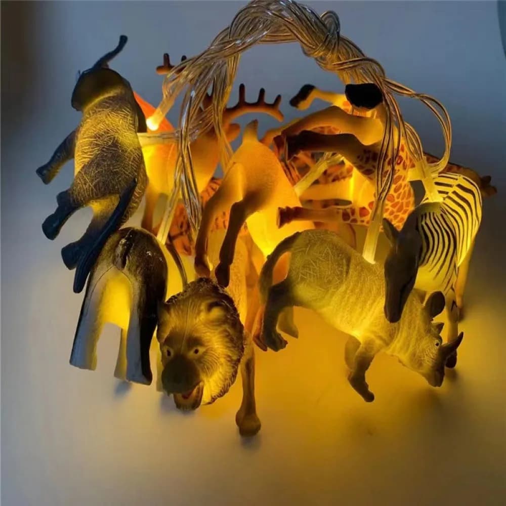1.5/3M LED Dinosauro/Animale Luci Della Stringa A Batteria Per Bambini Camera Da Letto Luci Leggiadramente Di Natale Festa Di Compleanno Decorazione Del Fumetto